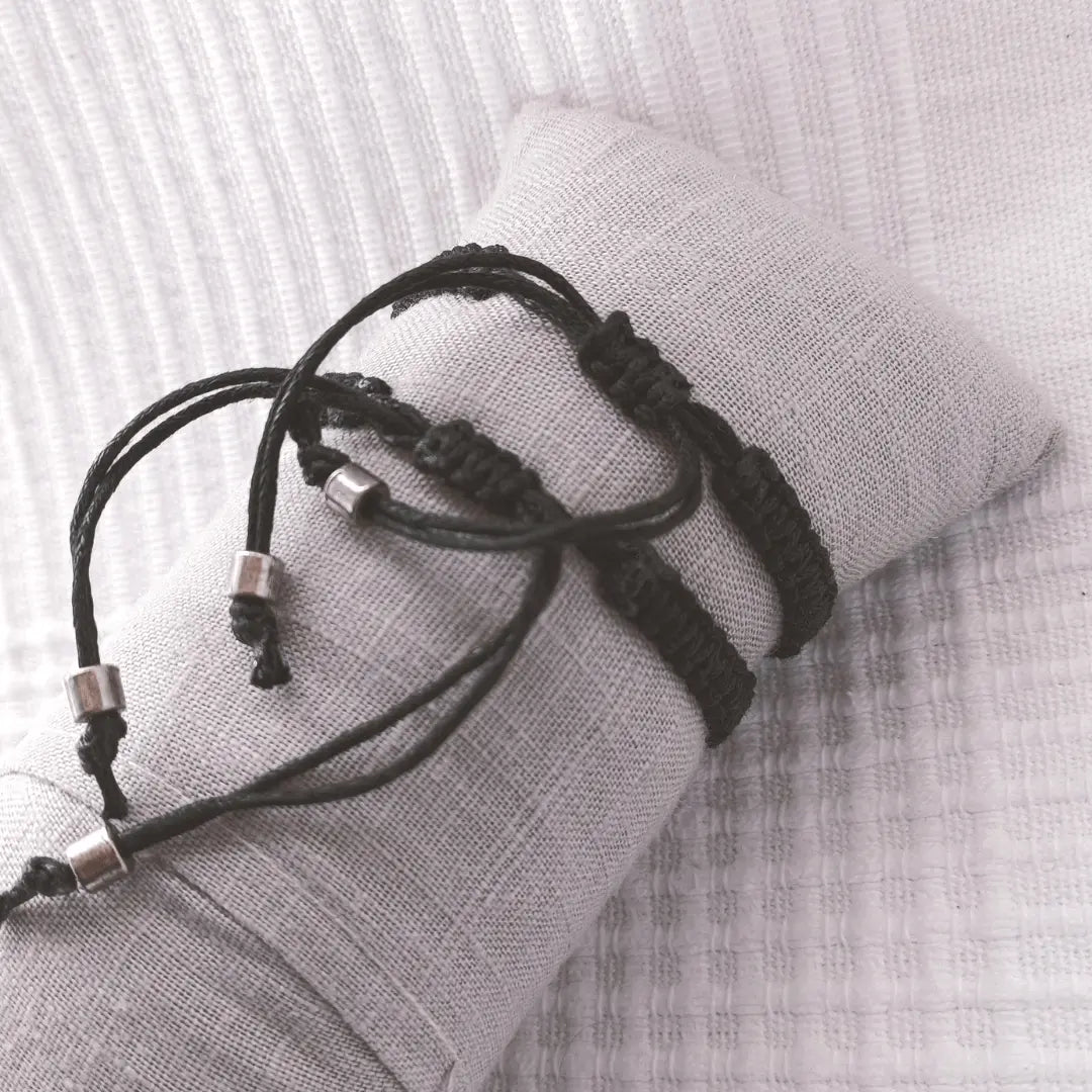 Black duo bracelets