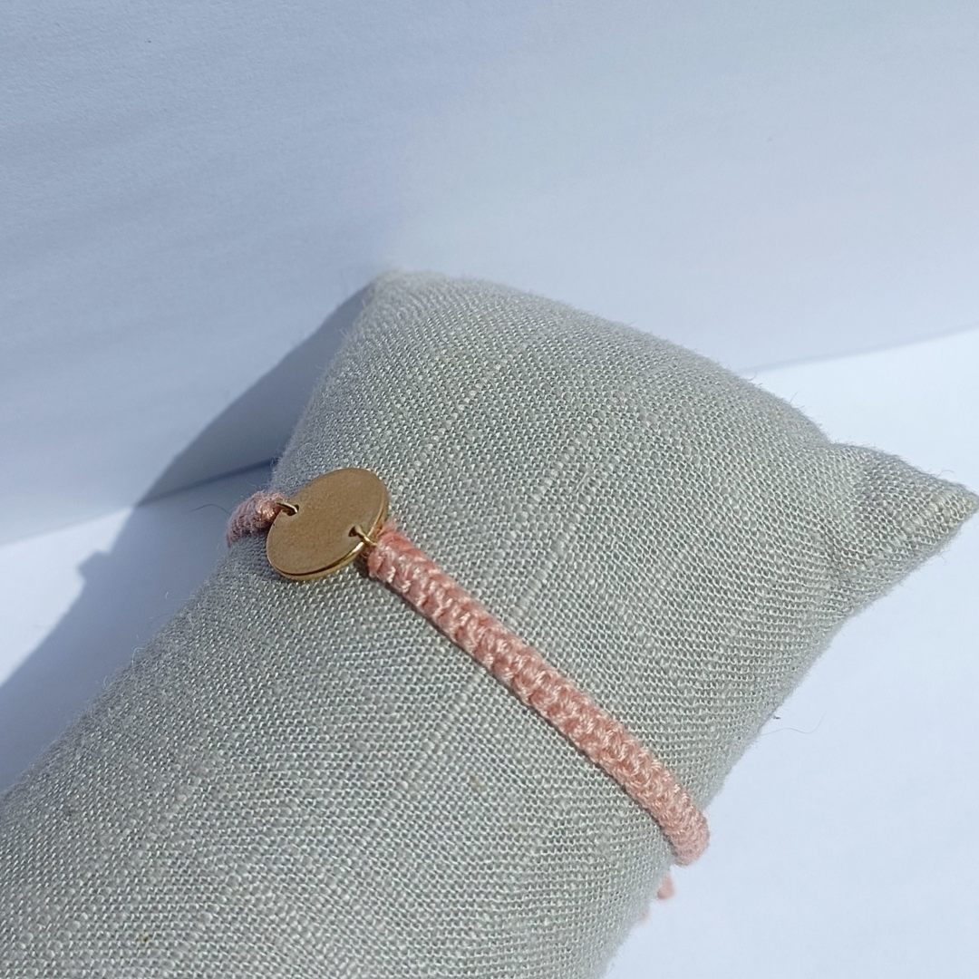 Pink circle bracelet