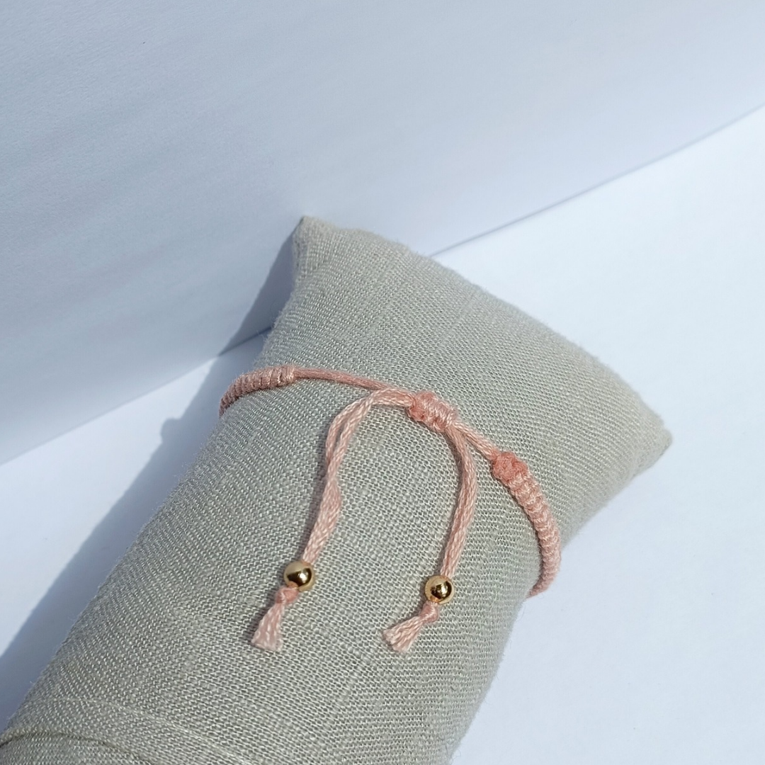 Pink circle bracelet