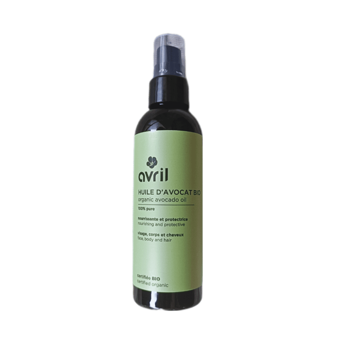 Cosmétique bio - avril - huile végétale - beauté naturelle - démaquillant - peau sèche - cheveux cassants - pousse des cheveux - avocat - contour des yeux