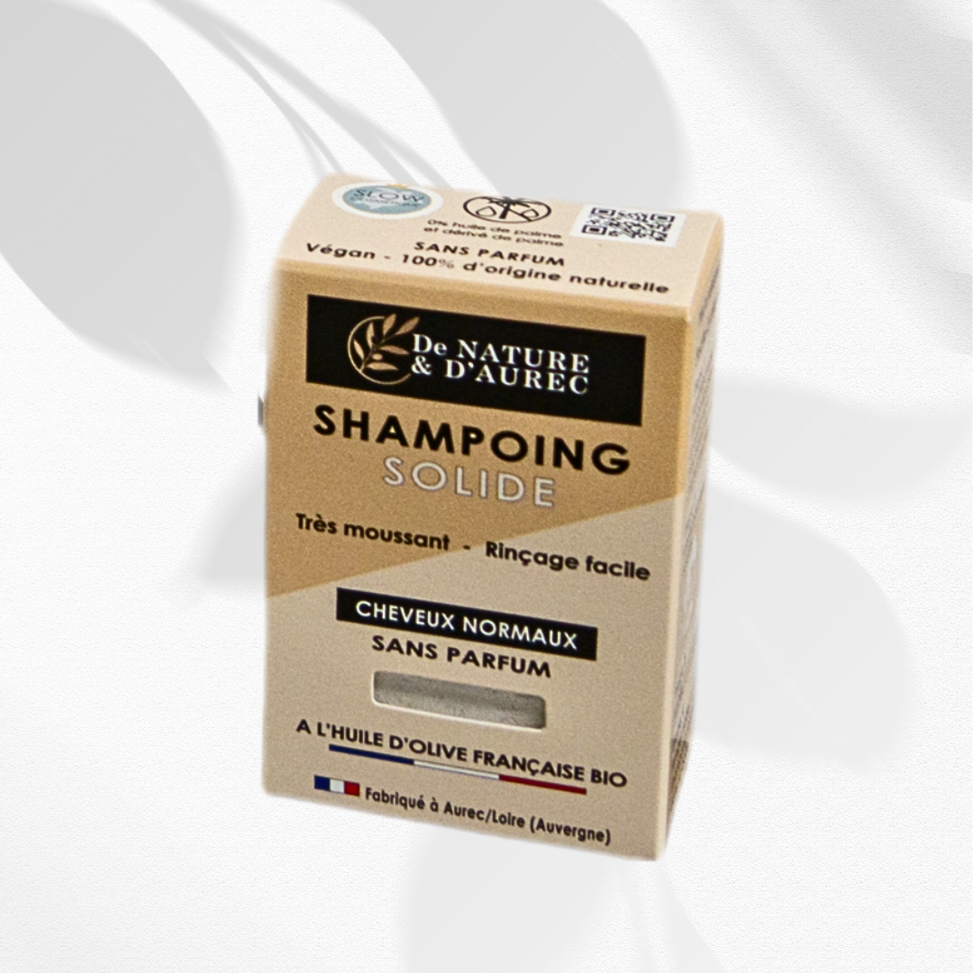 Shampoing solide bio tous types de cheveux, cheveux normaux , de nature et d'aurec