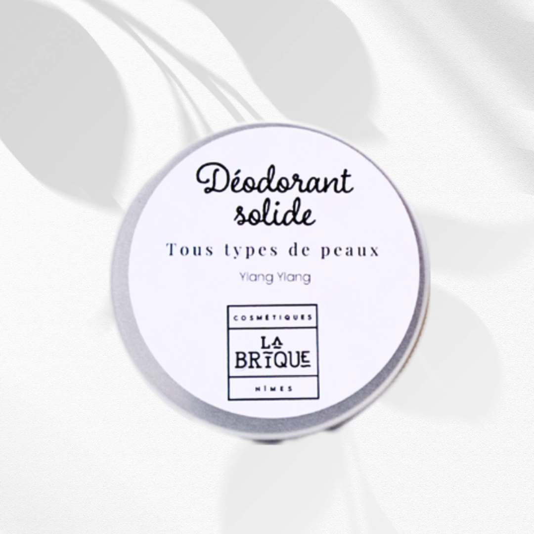 Déodorant solide bio, ylang-ylang, les ateliers la brique