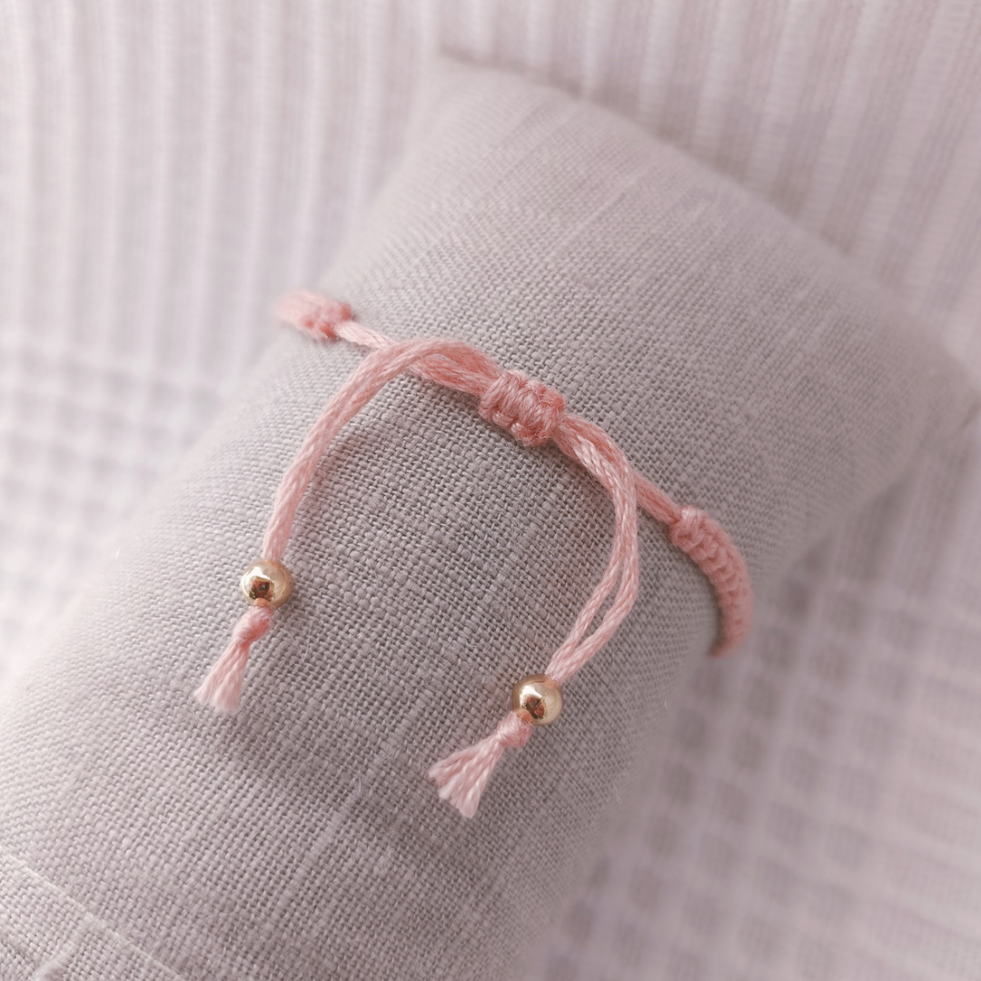 Bracelet cercle rose