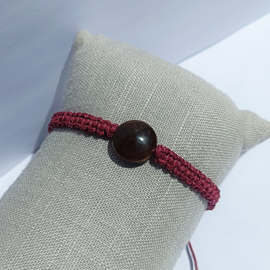 Bracelet OEIL DE TIGRE rouge