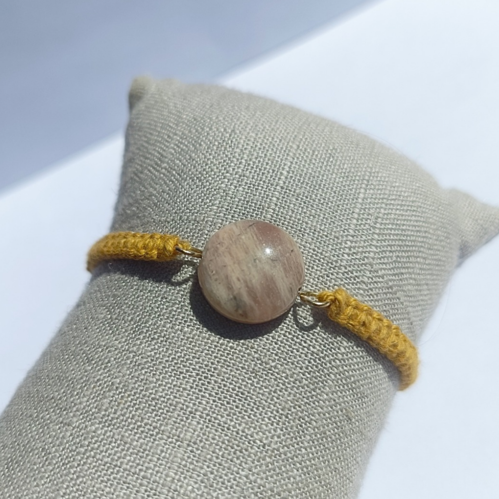 Bracelet Pierre de soleil jaune