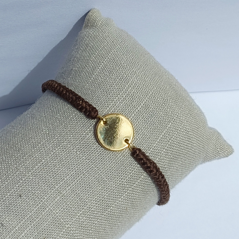 Bracelet cercle marron