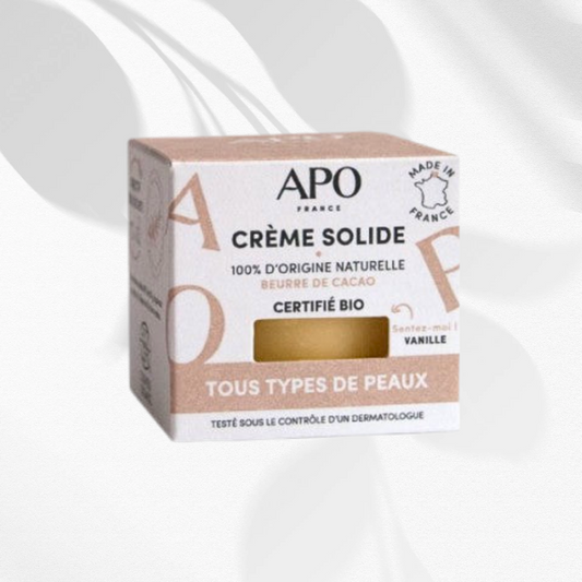 Crème solide multi usage, bio, APO France 