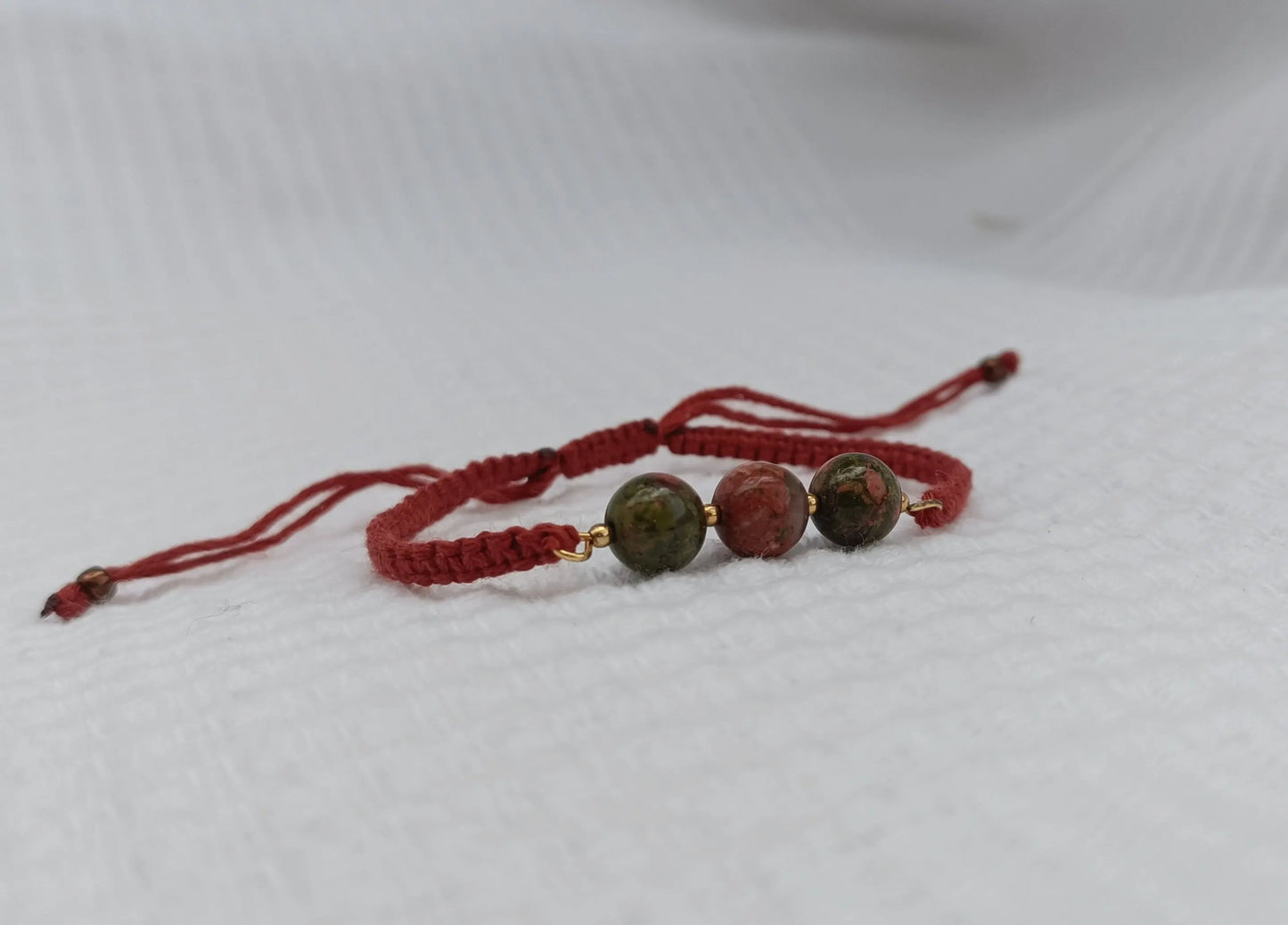 Bracelet UNAKITE rouge