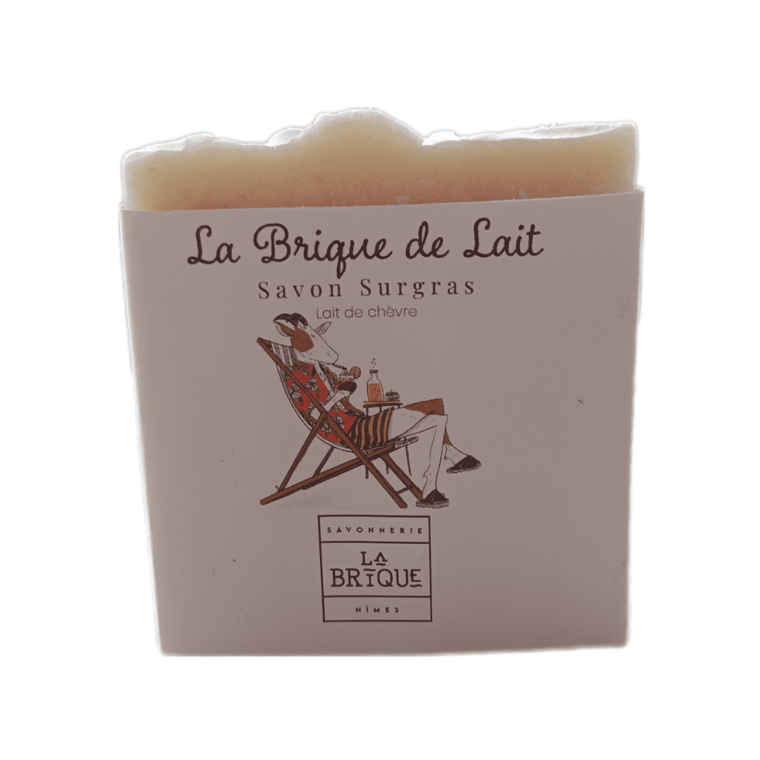 Savon solide naturel, La brique de lait. Au lait de chèvre. Visage et corps. Douche, douceur, bien-être. Fabrication artisanale.